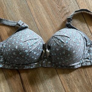 36C push up grey bra